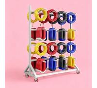 Support pour bobines de câble électrique grand format - Présentoir et rangement autoportant pour bobines de câble, idéal pour les électriciens, les commerces de détail(B,2-Tier 120x90x150cm)