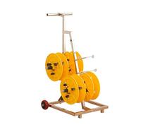 Support pour Bobines de Fil Et Câbles,dévidoir Portatif pour Bobines de Fil Et Câbles,Enrouleur de Bobines de Câble Multi-Axes avec roulettes,dévidoir Multi-bobines de Fil/câble,pour L'électricité