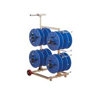 Support pour Bobines de Fil Et Câbles,dévidoir Portatif pour Bobines de Fil Et Câbles,Enrouleur de Bobines de Câble Multi-Axes avec roulettes,dévidoir Multi-bobines de Fil/câble,pour L'électricité