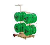 Support pour Bobines de Fil Et Câbles,dévidoir Portatif pour Bobines de Fil Et Câbles,Enrouleur de Bobines de Câble Multi-Axes avec roulettes,dévidoir Multi-bobines de Fil/câble,pour L'électricité