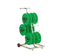 Support pour Bobines de Fil Et Câbles，dévidoir Portatif pour Bobines de Fil Et Câbles，Enrouleur de Bobines de Câble Multi-Axes avec roulettes，dévidoir Multi-bobines de Fil/câble，pour L'électricité