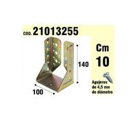 Support pour bois à ailes intérieures bichromaté 100 mm