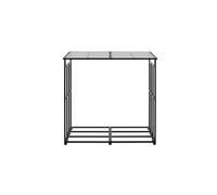 VEVOR Support à bois de chauffage avec toit incliné, range-bûches extérieur métal, 143 x 70 x 143 cm, capacité charge maximale 299,4 kg, abri de rangement thermolaqué, pour terrasse, cheminée, jardin