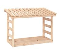 822442 vidaXL Support pour bois de chauffage 108x64,5x78 cm Bois de pin