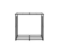 VEVOR Support à bois de chauffage avec toit incliné, range-bûches extérieur métal, 185 x 70 x 180 cm, capacité charge maximale 299,4 kg, abri de rangement thermolaqué, pour terrasse, cheminée, jardin