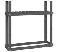 Support pour bois de chauffage Gris 110x35x108,5 cm Bois de pin vidaXL vidaXL