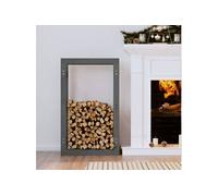 Support pour bois de chauffage Gris 60x25x100 cm Bois de pin