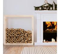 vidaXL Support pour bois de chauffage 41x25x100 cm Bois de pin massif