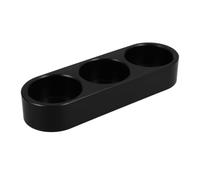 Support pour Bonbonne D'eau Gazeuse, Porte-cartouche Co2 Noir | Base Compacte à Trois Emplacements, Design Vertical Antidérapant, Accès Rapide pour Changement de Bouteilles
