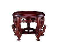 Support pour Bonsaï Base ronde en bois, vases pierre étranges, décorations for bonsaï, piédestal(Petit)