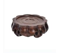 Support pour Bonsaï Piédestal sculpté rétro de style chinois for vases, bonsaïs, services à thé, base en bois(XL)