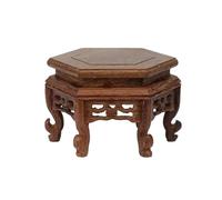 Support pour Bonsaï Service à thé sur pied en bois, figurine, socle, présentoir miniature, décoration d'intérieur(Petit)