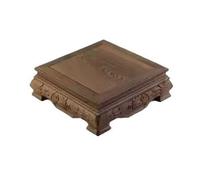 Support pour Bonsaï Socle rectangulaire en bois sculpté chinois for services à thé, figurines, présentoir(Grand)