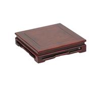 Support pour Bonsaï Vase décoratif à base carrée en acajou rouge acide style Ming for bonsaï(Grand)
