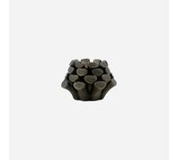 Support pour bougie, cône en pin HDPin, finition laiton antique