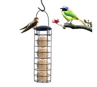 Support pour Boules De Graisse Oiseaux, Mangeoire pour Oiseaux Sauvages, Distributeur De Nourriture pour Mangeoire À Oiseauxs en Fil Métallique Suspendu pour Jardin Extérieur