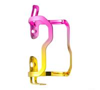 Support pour Bouteille Cyclisme Montage Latéral Sécurisé Support | Finition plaquée pour sous pour vide, couleurs vives brillantes, aspect stylé, résistant aux UV et rayures(Pink- Golden)