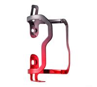 Support pour Bouteille Cyclisme Montage Latéral Sécurisé Support | Finition plaquée pour sous pour vide, couleurs vives brillantes, aspect stylé, résistant aux UV et rayures(Black- Red)