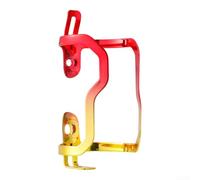 Support pour Bouteille Cyclisme Montage Latéral Sécurisé Support | Finition plaquée pour sous pour vide, couleurs vives brillantes, aspect stylé, résistant aux UV et rayures(Red- Golden)