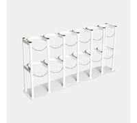 Support pour Bouteille de gaz - Support en Acier Robuste pour réservoirs de 8/10 L, Clips de sécurité pour oxygène avec chaîne de Protection, Montage sur Vase d'expansion autoportant, vis de