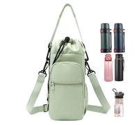 Support pour Bouteille d'eau avec Sangle, Manche Portable Adjustable, Porte-Gourde Isotherme Pour Extérieur, Pour Marche Voyage Camping Plage Pêche Golf Salle De Sport Bureau École Sports Femmes Homme
