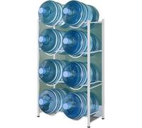 Support pour bouteille d'eau de 15 litres, étagère de rangement amovible robuste, capacité pour la maison et le bureau (64 x 34 x 105 cm)