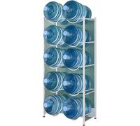 Support pour bouteille d'eau de 15 litres, étagère de rangement amovible robuste, capacité pour la maison et le bureau (64 x 34 x 135 cm)