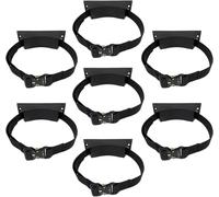 Support pour bouteille d'oxygène Ensemble de supports de montage for bouteille de propane - L'ensemble comprend les tailles 1, 3, 5, 7, 9, 11, 13 et 15. Fixation de bouteille de gaz(Black,7pcs)
