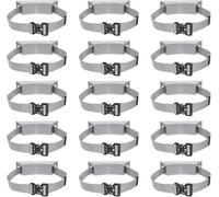 Support pour bouteille d'oxygène Ensemble de supports de montage for bouteille de propane - L'ensemble comprend les tailles 1, 3, 5, 7, 9, 11, 13 et 15. Fixation de bouteille de gaz(Grigio,15pcs)
