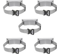 Support pour bouteille d'oxygène Ensemble de supports de montage for bouteille de propane - L'ensemble comprend les tailles 1, 3, 5, 7, 9, 11, 13 et 15. Fixation de bouteille de gaz(Grigio,5pcs)