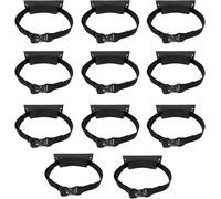 Support pour bouteille d'oxygène Ensemble de supports de montage for bouteille de propane - L'ensemble comprend les tailles 1, 3, 5, 7, 9, 11, 13 et 15. Fixation de bouteille de gaz(Black,11pcs)