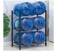 Support pour Bouteilles d'eau - Étagère de Refroidissement empilable en Acier au Carbone avec Pieds antidérapants, Conception Peu encombrante, adaptée aux Bureaux et aux Cuisines, et Slish n