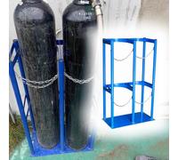 Support pour Bouteilles d'oxygène, Support Durable pour Bouteilles d'oxygène | Support pour Bouteilles d'oxygène à Fixation au Sol | Étagère de Rangement Universelle pour Bouteille