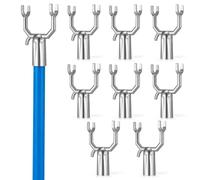 Support pour Branches de Plantes 8 Pièces en Métal Argenté, Réglable | Vignes et Orangers, Usage Extérieur sous Pluie, Angle Ajustable, Limite la Casse sous Forte Charge