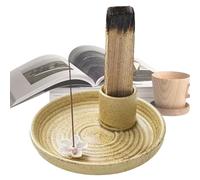 Support pour brûler, brûleur d'encens en céramique, brûlant de l'encens pour la décoration de la maison, attrape-cendres pour la méditation et la salle de yoga