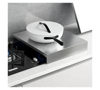 Support pour Cache Plaque Cuisson Couvercle Cuisinière Gaz pour La Cuisine | Résistant Aux Rayures Cache Plaque Cuisson En Inox pour Cuisinières À Gaz et Fours Mixtes Gaz Électrique(40x48x8cm)