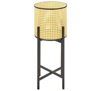 Support pour Cache-pot d'Intérieur Rond 25 x 25 x 60 cm en Métal Beige Fall