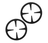 Support pour Cafetière à Gaz 2 Pièces en Fer, Base Stable | Cuisine, Préparation du Café à Domicile, Forme Ronde, Noir, Structure Robuste, Lot de Deux Pièces