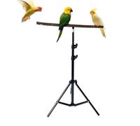 Support Pour Cage à Oiseaux | Support pour Habitat avec Base en Trépied Réglable et Pliable | Perchoir de Jeu pour Oiseaux,Pour Amateurs d'Animaux, Maison, Intérieur, Extérieur, Entraînement, Porche e