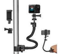 Support pour Caméra Action avec Pince Ultra-puissante Pour GoPro Insta360 | Support Flexible à Pince en Col de Cygne Pour GoPro Hero 13 12 10 Insta 360 X6 X5 X4 X3 DJI Osmo Pocket 4 3 DJI Action
