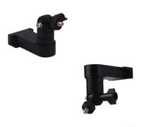 Support pour caméra Angle pour aluminium Alliage Rotation 360° pour CCTV pour ptz Extérieur Intérieur Montage Mural Perçage 7.6x4.5x7.9cm(Black)