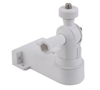 Support pour caméra Angle pour aluminium Alliage Rotation 360° pour CCTV pour ptz Extérieur Intérieur Montage Mural Perçage 7.6x4.5x7.9cm(White)