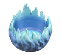 Support Pour Canettes De Bière - Conteneur Décoratif Imprimé en 3D,Design Flamme Bleue Porte-Canette Isotherme,Pour Canettes Fines Standard de 355 ml et Bouteilles