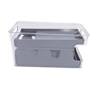 Support pour canettes de soda à 2 niveaux |Support de rangement amovible pour réfrigérateur/garde-manger/armoire |Peut contenir 8 canettes de boisson, organisateur peu encombrant (Grey)