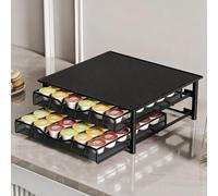 Support pour capsules de café compatible avec les capsules Dolce Gusto, organisateur de rangement, boîte de rangement pour sachets de thé, station à café en métal pour capsules, idéale pour la maison,