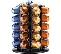 Support pour capsules de café Nespresso Rotation à 360 degrés avec espace central supplémentaire (40+)