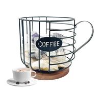 Support pour capsules de café - Organiseur de plan de travail - Support de rangement multifonction pour capsules de café, cuisine, café, librairie, bureau, décoration de station de boissons