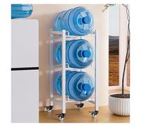 Support pour Carafe d'eau Porte-Bouteilles d'eau de 5 gallons avec roulettes, Support pour carafes à Eau à 2/3/4/6/8/9/12 Plateaux, Rangement empilable pour Bouteilles de glacière(3 Tray -1 * 3)