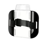 Support pour carte d'identité - Étui flexible en PVC - Brassard à boucle - Accessoire de voyage - Solution pratique d'affichage de tickets - Système de transport mains libres pour les remontées
