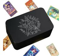 Support pour cartes de tarot, support pour cartes de tarot, boîte de rangement de cartes, boîte de rangement de tarot, organisateur de tarot portable, boîte étanche pour cartes de taro